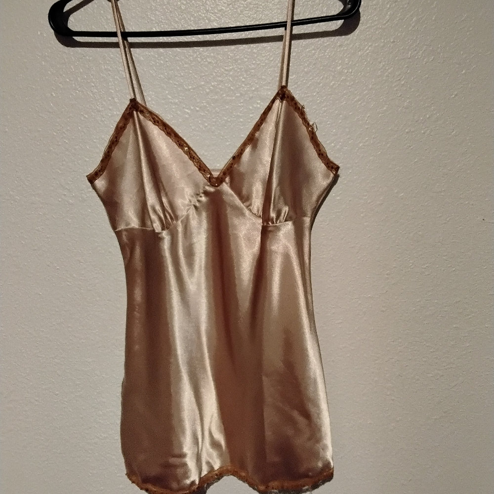 Vintage gold silk camisole